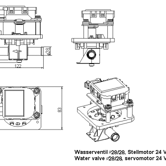 Elektrozawór wodny AURORA 3810000505; 24V 